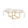 Amalie 43" Coffee Table, 2-Tier