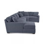 Radley 4-Pc. Fabric Chaise Sectional Sofa with Wedge Piece, Created for Macy's