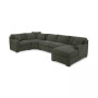 Radley 4-Pc. Fabric Chaise Sectional Sofa with Wedge Piece, Created for Macy's