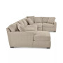 Radley 4-Pc. Fabric Chaise Sectional Sofa with Wedge Piece, Created for Macy's