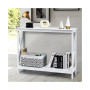 2-Tier Console Table x-Design Bookshelf Sofa Side Accent Table