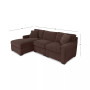Radley 3-Piece Fabric Chaise Sectional Sofa, Created for Macy's