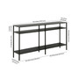 Sivil 55" Console Table with Shelves