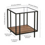 Vireo 20" Side Table with Shelf