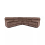 Hutchenson 5-Pc. Fabric Sectional with 2 Power Recliners and Power Headrests