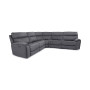Hutchenson 5-Pc. Fabric Sectional with 2 Power Recliners and Power Headrests