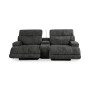 Sebaston 3-Pc. Fabric Sofa with 2 Power Motion Recliners and 1 USB Console, Created for Macy's