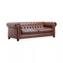 Ciarah Chesterfield Leather Sofa, Created for Macys