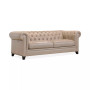 Ciarah Chesterfield Leather Sofa, Created for Macys