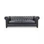 Ciarah Chesterfield Leather Sofa, Created for Macys