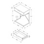 Accent Table - 24" H Glossy Chrome