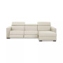Nevio 115" 3-pc Leather Sectional Sofa with Chaise, 2 Power Recliners and Articulating Headrests, Created for Macy's