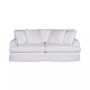 Brenalee 93" Performance Fabric Slipcover Sofa with Four Pillows