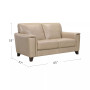 Brayna 65" Classic Leather Loveseat, Created for Macy's