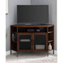 Industrial Mesh Door Corner TV Console