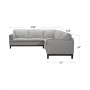 Virton 3-Pc. Leather "L" Sectional Sofa, Created for Macy's