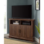 Grooved Door Corner TV Console