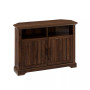 Grooved Door Corner TV Console