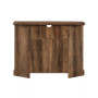 Grooved Door Corner TV Console