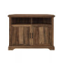 Grooved Door Corner TV Console