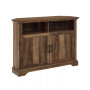 Grooved Door Corner TV Console