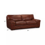 Myars 91" Leather Sofa, Created for Macy's