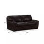 Myars 91" Leather Sofa, Created for Macy's