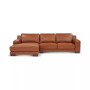 Darrium 2-Pc. Leather Sofa with Chaise, Created for Macy's
