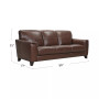 Brayna 88" Classic Leather Sofa, Created for Macy's