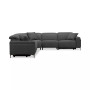 Adney 128" 5 Pc Zero Gravity Fabric Sectional with 2 Power Recliners, Created for Macy's