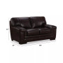 Myars 69" Leather Loveseat, Created for Macy's