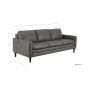 CLOSEOUT! Locasta 84" Tufted Leather Sofa, Created for Macy's