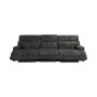 Sebaston 3-Pc. Fabric Sofa with 3 Power Motion Recliners, Created for Macy's