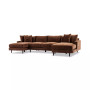 Mariyah Fabric 3-Pc. Double Chaise, Created for Macy's