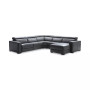 Nevio 124" 5-pc Leather Sectional Sofa with Chaise, 1 Power Recliner and Articulating Headrests, Created for Macy's