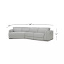 Jenneth 3-Pc. Leather Sofa with 2 Power Motion Recliners and Cuddler, Created for Macy's
