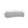 Jenneth 3-Pc. Leather Sofa with 2 Power Motion Recliners and Cuddler, Created for Macy's