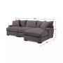 Rhyder 3-Pc. Fabric Sectional Sofa with Chaise, Created for Macy's