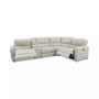 Danvors 5-Pc. Leather Sectional Sofa with 2 Power Recliners, Power Headrests, and Console