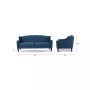 Ken 74" Upholstered Button Tufted Sofa