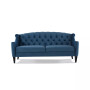Ken 74" Upholstered Button Tufted Sofa