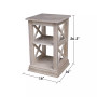 Hampton Accent Table with Shelves