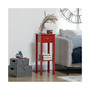 30" Elegant Narrow Accent End Bedside Sofa Table w/ Storage Drawer, Red