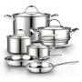 Multi-Ply Clad Stainless-Steel 10-Piece Cookware Set