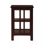 Mission End Table with Shelves