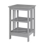 Mission End Table with Shelves