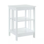 Mission End Table with Shelves