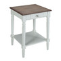 French Country 1 Drawer End Table with Shelf