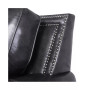 Willison Italian  Leather Sofa with Nailhead Trim in Camel Brown