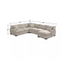 Rhyder 4-Pc. 112" Fabric Sectional Sofa with Chaise, Created for Macy's